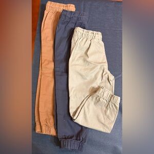 SET 3 H&M NWT Toddler Joggers- Brown, Navy, Sage Green